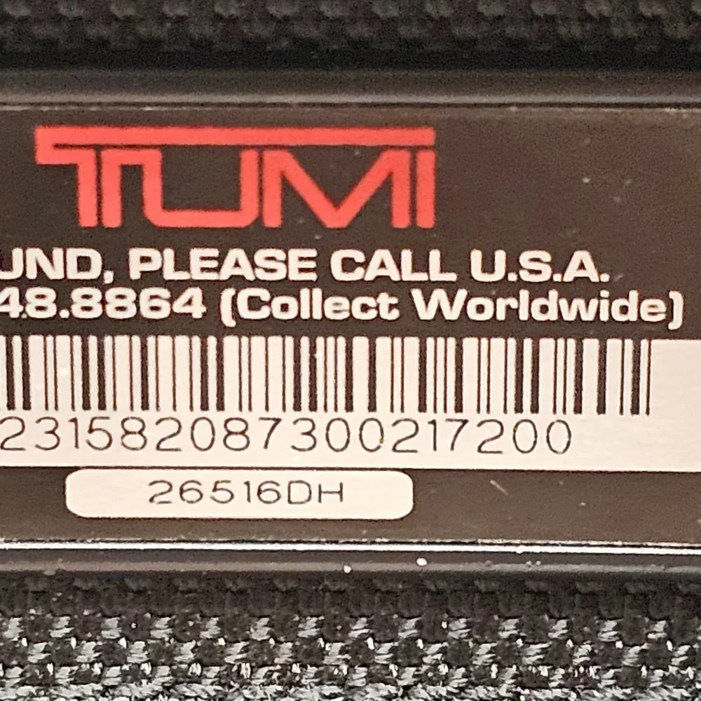 Black Tumi Alpha Bag Strap Adjustable Laptop Brief Case Briefcase Handles T-Pass